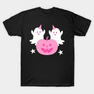 Cute Ghosts and Pumpkin T-Shirt